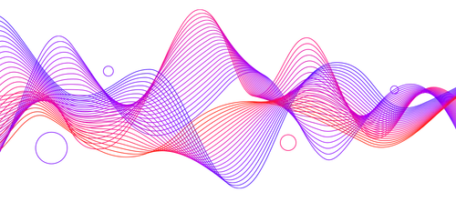 Visual of audio waves representing sound
