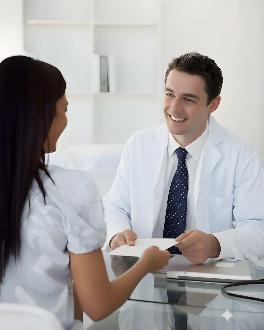 Audiologist meeting with the patient during hearing appointment in Florida